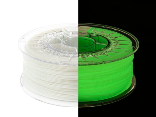 Filament 3D PETG 1.75mm Glow in the Dark Yellow-Green 1kg – Spectrum